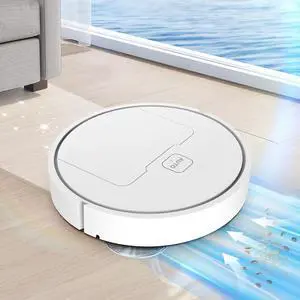 _Mega Brand 3-in-1 Mopping Robot Vacuum Cleaner, Wi-Fi Connectivity, Strong Suction, Low Noise, Robotic Vacuum for Pet Hair, Carpets, and Hard Floors