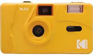 _Mega Brand M35 35mm Film Camera (Yellow) - Focus Free, Reusable, Built in Flash, Easy to Use