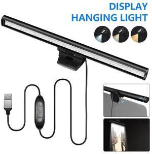 _Mega Brand Laptop Light for Screen Reading Portable Computer Screen Hanging Light USB Powered Clip-on Laptop Hanging Lamp LED Laptop Light for Eye Care Save Space
