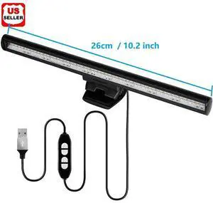 _Mega Brand Computer Monitor Light, Screenbar e-Reading LED Task Lamp, USB Powered Screen Light Bar, Adjustable Brightness and Color Temperature, Eye Care Light for Office/Home
