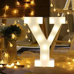 _Mega Brand LED Letter Lights 22cm Battery Powered, Warm White Indoor Home Decor