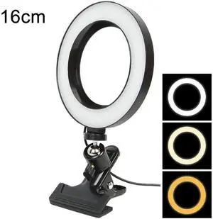 _Mega Brand Video Conference Lighting Kit, Ring Light Clip on Laptop Monitor for Webcam Lighting/Zoom Lighting/Remote Working/Self Broadcasting and Live Streaming,16cm
