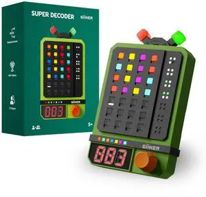 _Mega Brand Super Decoder, 600-Level Code-Breaking Puzzle Game for 1-2 Players, Handheld Games for Kids and Adults, Birthday Gift for Boys and Girls, Travel Games for Road Trip