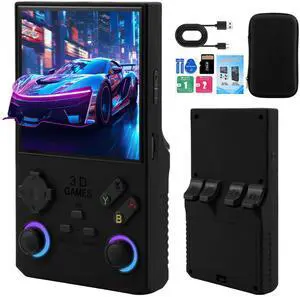 _Mega Brand 2025Newly Upgraded V40 MAX Retro Handheld Game Console with 256G Built-in 20000+Classic Games,4.0Inch 4K HD IPS Screen Open Source Linux System,4000mAh Battery