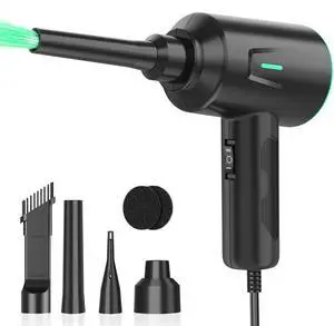 _Mega Brand Air Duster - Electric Air Blower - 5.74oz High Power Cleaning for Computer - PC - 2 Gear Compressed Air