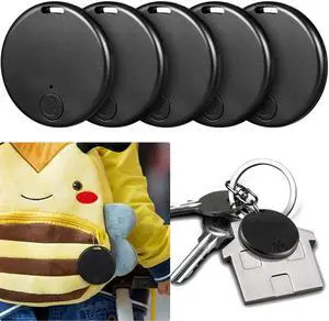 _Mega Brand 5 Packs Portable GPS Tracking Mobile Tracking Anti Loss Smart Device Key Finder Locator GPS Finders Tracker Device for Pets Dog Cat Wallet Keychain Luggage, Alarm Reminder(Classic)