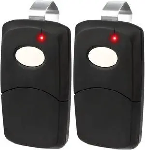 _Mega Brand 2X _Mega Brand Door Opener Remote for Linear Multi-Code 3089 308911 MCS308911, 10 dip Switch Gate Opener Remote 300MHz, _Mega Brand Clicker Replacement (Black)