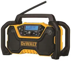 _Mega Brand 12V/20V MAX Portable Bluetooth Radio, Cordless, 100 ft Range, 3.5 Subwoofers, Jobsite (DCR028B)