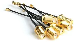 _Mega Brand 5pcs U.FL-1 to SMA Female Pigtail Antenna Wi-Fi Coaxial Low Loss Cable 6 inch (15cm)