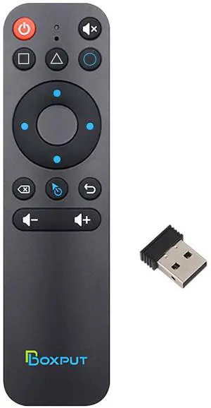_Mega Brand BPR1S Plus Air Mouse Remote BT&2.4G RF Replacement Remote with USB Receiver and Voice Control Supports 6-Axis Gyro IR Learning for Android TV Box TV Stick Smart Set Top Box