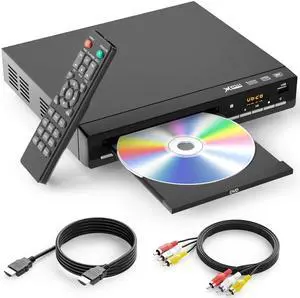 _Mega Brand DVD Players for TV with HDMI,Plays All Regions and Formats,CD Player for Home,Support 1080P Video/CD/DVD/VCD/JPEG/USB, Remote, HDMI and RCA Cables Included