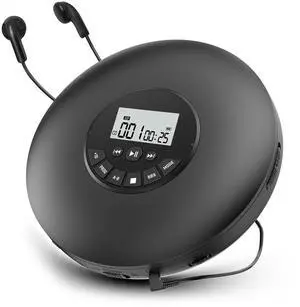 _Mega Brand Portable CD Player-Compact Discman CD Player-Personal Music Player with CD-R & CD-RW Playback Anti-Skip Protection, Programmable Tracks - Earphones Included