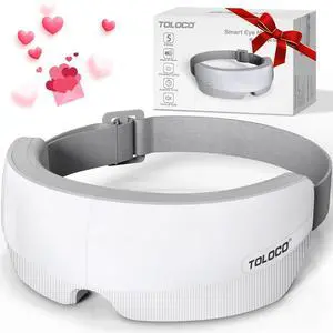 _Mega Brand Eye Massager with Heat, Eye Mask Massager for Migraines with Bluetooth Music, Face Massager for Eye Strain, Improve Sleep, Wedding, Birthday Gifts for Women/Men