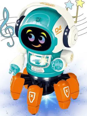 _Mega Brand Robot Toy for Kids,Smart Electronic Walking Dancing Robot Toys with Flashing Lights and Music,Toddler Toys for Birthday Christma for 3+ Boys Girls,Orange