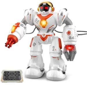 _Mega Brand Robot Toys for Kids,Programmable Interactive RC Robot with Voice Control, Singing, Dancing, and Storytelling Functions,Perfect Birthday Gift for Kids 5-7,STEM