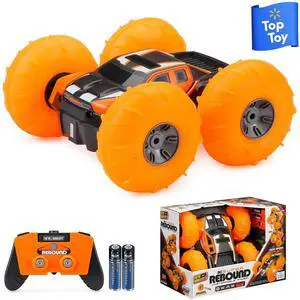 _Mega Brand (1:16) Super Rebound Battery Remote Control Orange Stunt Vehicle, Children, Tweens, 1663U