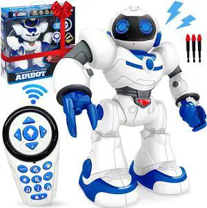 _Mega Brand RC Robot for Kids, _Mega Brand Intelligent Programmable Robot with Infrared Controller Toys, Smart Robot for Kids 3-10, White