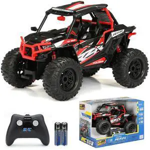 _Mega Brand (1:14) Polaris RZR Battery Remote Control Red ATV 2.4GHz USB, 1475U-2R Child
