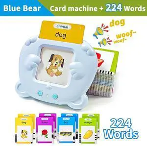 _Mega Brand Tarjetas Flash Educativas, Juguete Electrónico Inglés de Aprendizaje Temprano para Niños, Regalo de Cumpleaños