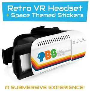 _Mega Brand PBVR1500NA Retro Space-Themed Virtual Reality Headset for Android and iPhone (White)