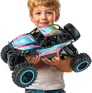 _Mega Brand 1:12 RC Monster Trucks, Alloy Body Remote Control Cars, RC Car for Kids Adults Electronic Boy Toys Age 5-7 8-11 Birthday Gifts