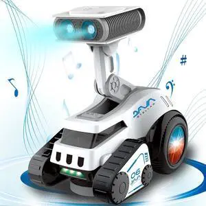 _Mega Brand Robot Toy For Kids, Smart Electronic Dancing Robot Toys with Music and Light Up Eyes, Adjustable Volume, Toddler Toys Gift for Boys Girls