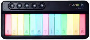 _Mega Brand Electronic Piano Toy,Electronic Kids Keyboard Touch Screen Light Piano Toy,Portable Musical Instruments Educational Interactive Music Toy for Boys & Girls