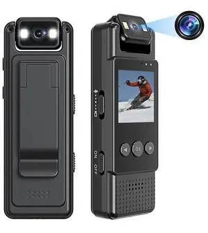 _Mega Brand 1080P WiFi Body Camera with Audio and Video Recording Wearable Body Cam Mini Clip-on Camera Camcorder with 180° Rotatable Lens Night Vision Motion Detection