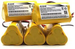 _Mega Brand (5-Pack) 3.6V 800mAh Ni-CD AA Battery Replacement for Exitronix 10010037 Max Power B2-0031 Unitech LEDR-1 6200RP Dantona CUSTOM-318 Lowes 253799 Exit Sign Emergency Light