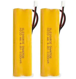 _Mega Brand D-AA650Bx4 Ni-CD 4.8V 1100mAh Exit Sign Emergency Lighting Battery Replacement for BYD D-AA650B-4 LITHONIA D-AA650B Unitech Dual-Lite 0120859 Exit Sign Emergency Light (2 Pack)