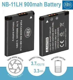 _Mega Brand 2 Pack of NB-11LH Batteries for Canon PowerShot Elph 110 Elph 130 Elph 135 Elph 140 Elph 150 Elph 160 Elph 170 Elph 180 Elph 190 Elph 320 Elph 340 Elph 350 Elph 360, Cameras