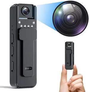 _Mega Brand 1080P HD Body Worn Camera, Wearable Body Camera with Loop Recording, Night Vision, Back Clip for Traveling, Delivery Man, Lecture Recording, Serving Jobs