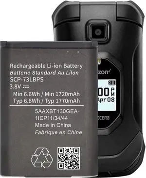 _Mega Brand SCP-73LBPS Battery,(2025 New Upgraded) 0 Cycle Original Replacement Battery for Kyocera DuraXV Extreme E4810/Kyocera DuraXE Epic E4830 Verizon Flip Phone
