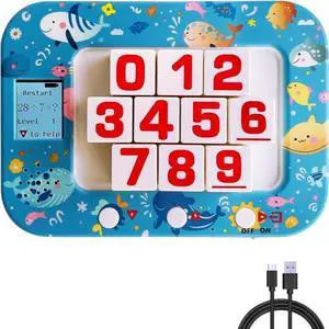 _Mega Brand Math Education Machine Multiplication Game Learning & Education Toys Learning Pad Math Games for Kids,Ages 3+Addition Subtraction Division Game