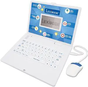 _Mega Brand JC598I2 Spanish and English Bilingual Educational Toy Laptop - White