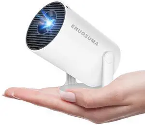 _Mega Brand Super Mini Projector with WIFI 6 and Bluetooth, 4K 1080P Support Portable Projector, Built-in App, Android 11, 200 ANSI, Auto Keystone Correction, Video Projector for Laptop/PC/Smartphone