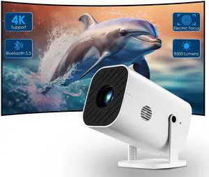 _Mega Brand [180°Adjustable Stand][Electric Focus][Built-in Speaker]Mini Projector With Bluetooth,Projector for Bedroom,Native 1080P,Compatible 4K,Compatible with Android/iOS/TV Stick/PS5/Laptop/HDMI