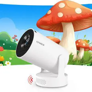 _Mega Brand Mini Projector with WiFi and Bluetooth ,Support 4K Portable Wireless HD, Outdoor Indoor Projector for Home Theater with Wall/Ceiling Projection, Compatible with Smartphone