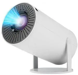 _Mega Brand HY300 Mini Projector,Ceiling movie projector Manual focusing, Compact Design for Home Theater, Outdoor Movies, Presentations, and Gaming. (white)