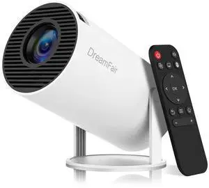_Mega Brand Support 4K 1080P Portable Projector with Dual Band WIFI6 5G Wireless 5.2 Bluetooth Android 11, 200 ANSI Lumens, 180° Rotatable, Auto Keystone Correction,35"-130" Screen Video Projector