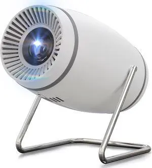 _Mega Brand Projector, Mini Projector with WiFi and Bluetooth, 4K 1080P Support Portable Projector 270° Rotatable 130'' Screen Movie Projector Auto Keystone Compatible with Smartphone/PC/Laptop