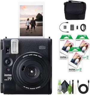 _Mega Brand Instax Mini 99 Instant Film Camera Bundle with Fuji Instax Mini Instant Film Value Pack (60 Sheets) + Travel Bag + Lens Cleaning Kit, Perfect for Beginners, Experts, Kids and Adults