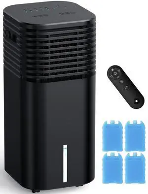 _Mega Brand Windowless Portable Air Conditioners with 4Modes & 3Speeds,15H Timer for Smart Auto-off,2Gal Tank for 20H Cooling,Evaporative Air Cooler 17 FT Remote,120°Swing Swamp Cooler No Hose Needed