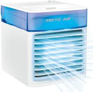 _Mega Brand Pure Chill Deluxe Evaporative Air Cooler - Powerful, Quiet, Lightweight And Portable Space Cooler With Hydro-Chill Technology For Bedroom, Office, Living Room & More