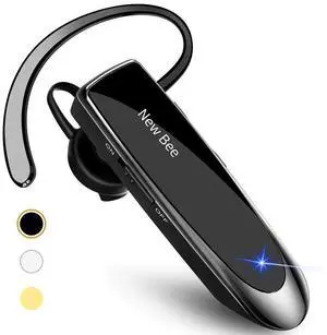 _Mega Brand Bluetooth Earpiece V5.0 Wireless Handsfree Headset with Microphone 24 Hrs Driving Headset 60 Days Standby Time for iPhone Android Samsung Laptop Trucker Driver (Black)