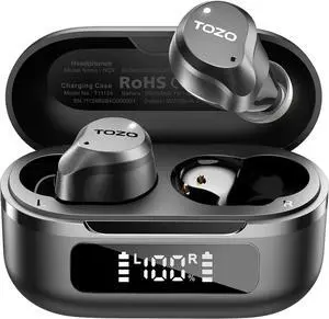 _Mega Brand Hybrid Active Noise Cancelling Wireless Earbuds, 6 Mics ENC Clear Call, IPX8 Waterproof, in Ear Bluetooth 5.3 Headphones Stereo Bass Ear Buds 59H Playtime with LED Display 32 EQs via APP
