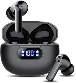 _Mega Brand Wireless Earbuds, Bluetooth 5.3 Headphones LED Power Display, 2025 New Wireless Earphones, 4 ENC Noise Cancelling Mic, HiFi Stereo, 48H Playtime Mini Case IP7 Waterproof for Sport Walk