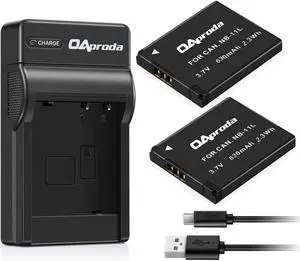 _Mega Brand 2 Pack NB-11L Battery and Rapid Charger for Canon PowerShot SX420 is, SX410 is, SX400 is, A4000 is, ELPH 190 is, ELPH 180,Elph 360 HS,ELPH 170 is, ELPH 160, ELPH 150 is, ELPH 140 is Camera