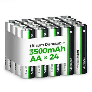 _Mega Brand 24-Pack 3500mAh Lithium AA Batteries | 1.5V for Blink Cameras, Smart Locks, Alarms & Tech Devices | 10-Year Life, Leak-Proof, Extreme-Temp Resistant (Non-Rechargeable)