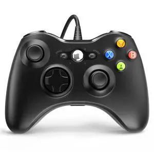 _Mega Brand Wired Controller for Xbox 360, Game Controller for 360 with Dual-Vibration Turbo Compatible with Xbox 360/360 Slim and PC Windows 7,8,10,11